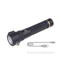 Multi-outils Micro USB Rescue Hammer Coute Couteau Survival Torch Defense LED Lampe de poche